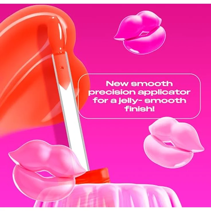 NYX Professional Makeup Jelly Job Lippenglanz, leuchtend und voluminisierend, Farbton Ya Jelly, 7.5 ml – Bild 4