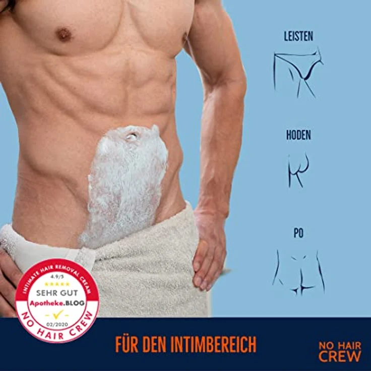 No Hair Crew Intimate Enthaarungscreme 100 ml – Bild 6