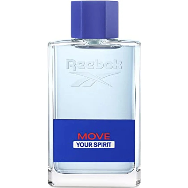 Reebok Move Your Spirit Eau de Toilette 100ml Herrenduft, Dunkelblau und Frisch, Bernstein und Patchouli, Vegan, für aktive Männer – Bild 1