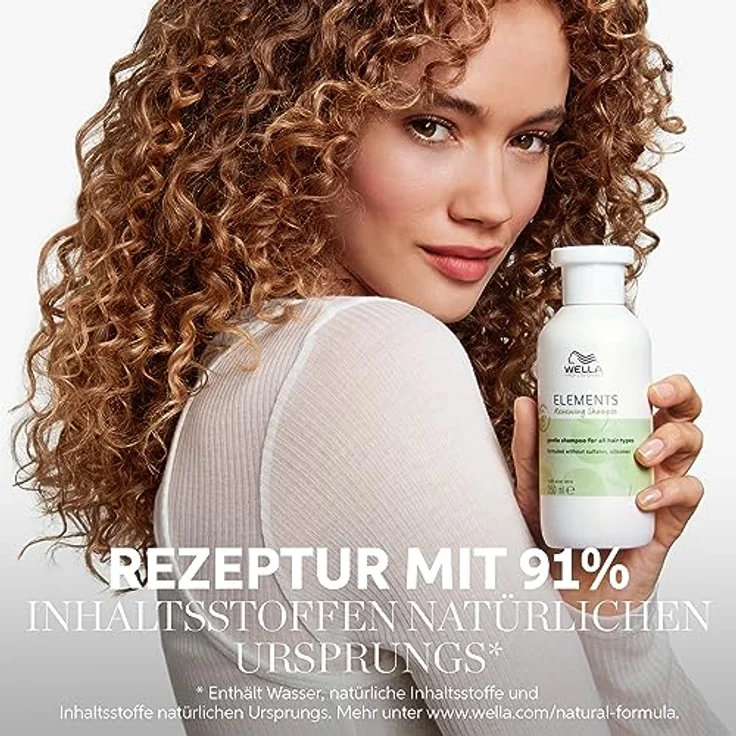 Wella Professionals Elements Renewing Shampoo ohne Sulfate und Silikone – beruhigende Haarpflege für empfindliche Kopfhaut – mit Aloe Vera und Vitamin E – 1 l – Bild 4