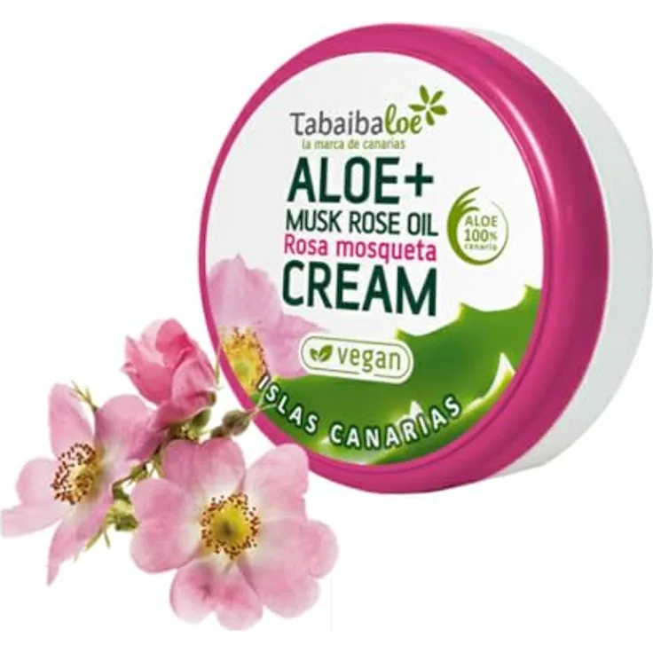 Tabaibaloe Vegan - Aloe Vera + Hagebutte Gesichts- und Körpercreme, 50ml, feuchtigkeitsspendend und pflegend