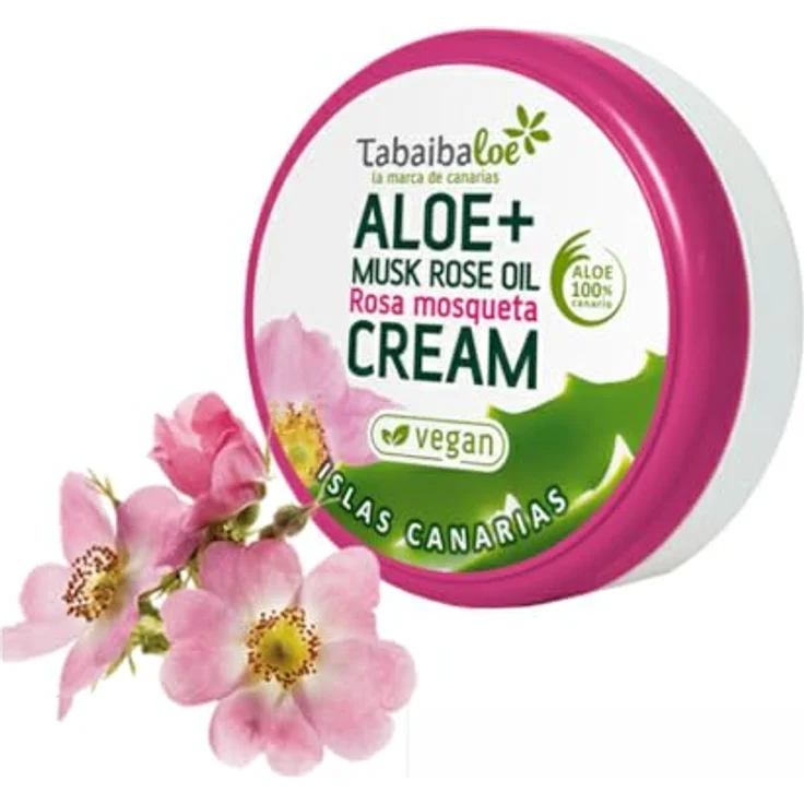 Tabaibaloe Vegan - Aloe Vera + Hagebutte Gesichts- und Körpercreme, 50ml, feuchtigkeitsspendend und pflegend