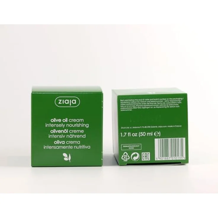 Ziaja Oliva Natural Crema Facial Nutritiva, 50 ml - Nährstoffreiche Gesichtscreme zur Verbesserung der Hautelastizität und Schutz vor Feuchtigkeitsverlust – Bild 5