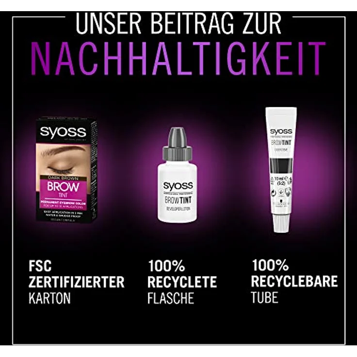 syoss Haarfarben syoss Haarfarben Augenbrauen-Kit permanente Augenbrauenfarbe Haarfarbe 10.0 ml – Bild 6
