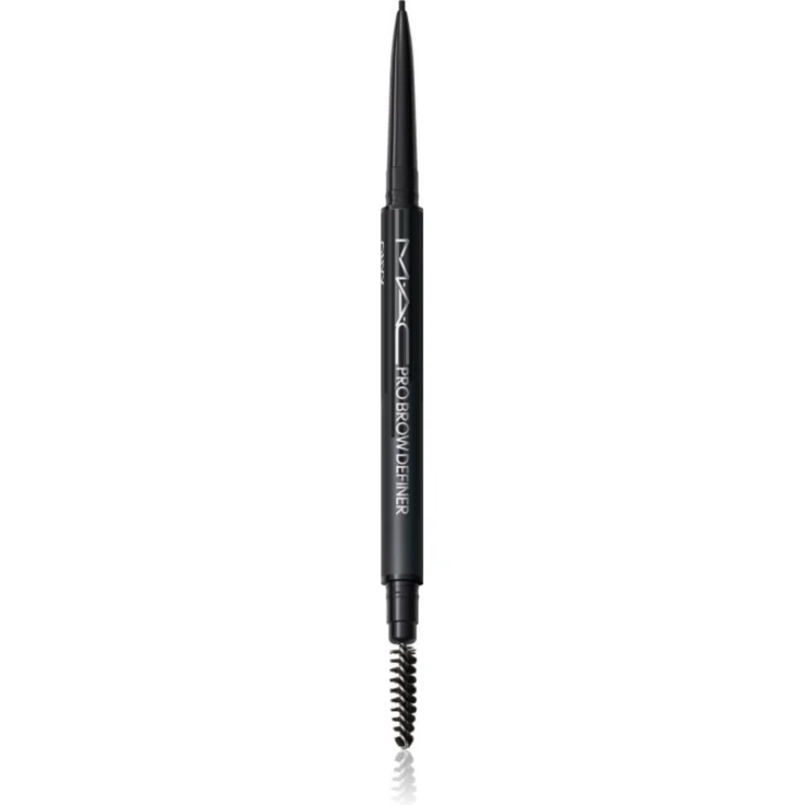 MAC Cosmetics Pro Brow Definer, wasserfester Augenbrauenstift in Onyx, 0,3 g mit präziser Korrektur und Pinsel