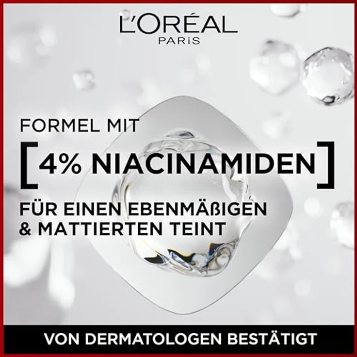 L'Oréal Paris Make up, Wasserfest und langanhaltend, Mattierende, flüssige Foundation mit hoher Deckkraft, Formel mit 4% Niacinamiden, Infaillible 32H Matte Cover, Nr. 320 Cool, 1 x 30 ml – Bild 4
