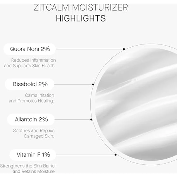Acnemy Zitcalm Moisturizer, Beruhigende Gesichtscreme gegen Hautirritationen, 50 ml – Bild 6
