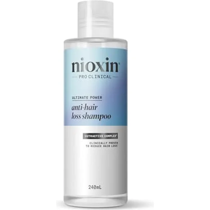 Nioxin Anti-Hair Loss Shampoo, Shampoo gegen Haarausfall, 240 ml für Damen, reinigt und beruhigt die Kopfhaut – Bild 1