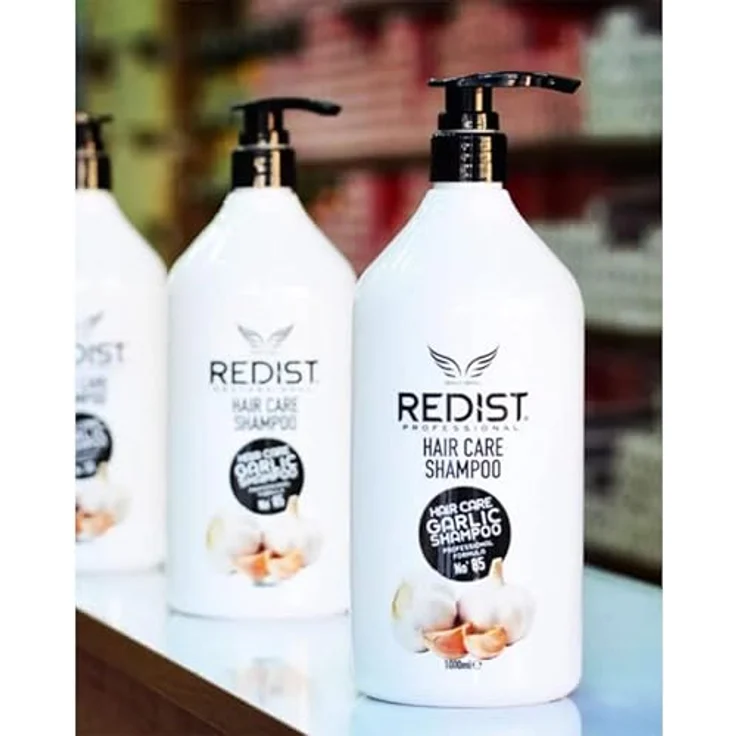 Redist Garlic Hair Care Shampoo 1000ml | Haar-Shampoo mit Knoblauch | Intensiv reparierende Haarkur | Anti Haarausfall Frauen & Männer | sprödes-trockenes-strapaziertes-Haar | Sarimsak Sampuan – Bild 2