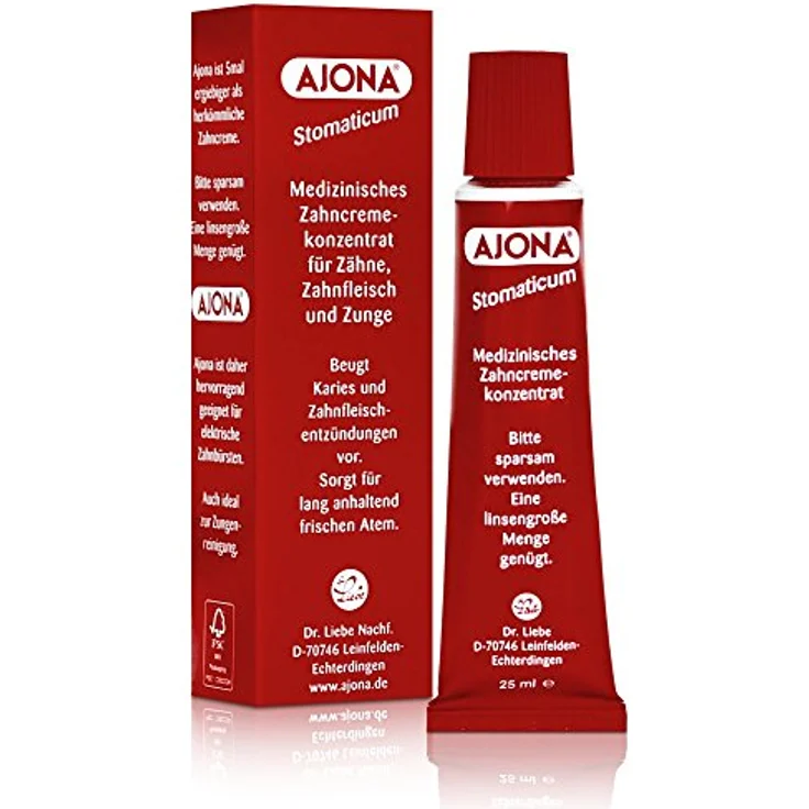 Dr. Rudolf Liebe Nachfolger Ajona Stomaticum medizinisches Zahncremekonzentrat, 25 ml – Bild 3