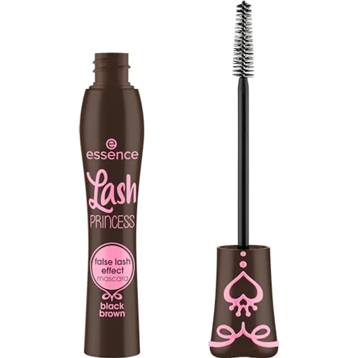 essence Lash PRINCESS false lash effect mascara black brown, volumengebend, verlängernd, definierend, vegan, ohne Mikroplastikpartikel, Nanopartikel frei, ohne Parfüm, 1er Pack (12ml)
