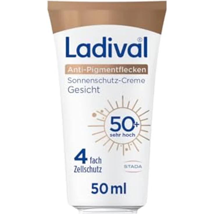 Ladival Anti-Pigmentflecken Sonnencreme Gesicht LSF 50+, UV-Schutz mit Niacinamid und Vitamin E, 4-fach Zellschutz, dermatologisch getestet, 50ml – Bild 1
