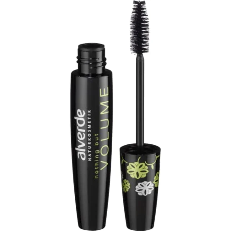 alverde NATURKOSMETIK Wimperntusche Mascara Nothing but Volume schwarz 010, 12 ml – Bild 1