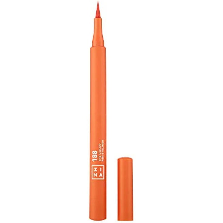 3INA The Color Pen Eyeliner, Filzstift-Eyeliner in Orange, 1 ml, vegane Formel mit intensiver Farbabgabe – Bild 1