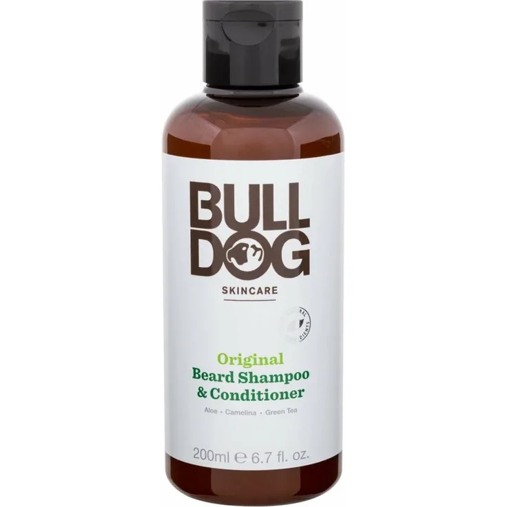 Bulldog Original Beard Shampoo and Conditioner, 200 ml Bartseife und Shampoo für Herren, feuchtigkeitsspendend und weichmachend