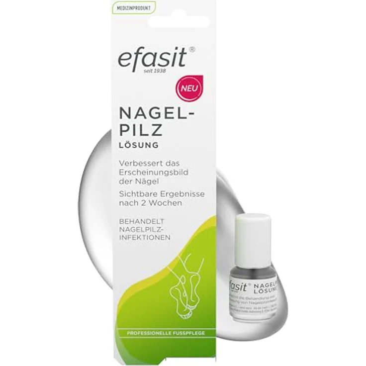 Efasit Nagelpilz Lösung, transparente Behandlung gegen Nagelpilz, 4 ml mit Schutzschicht – Bild 1