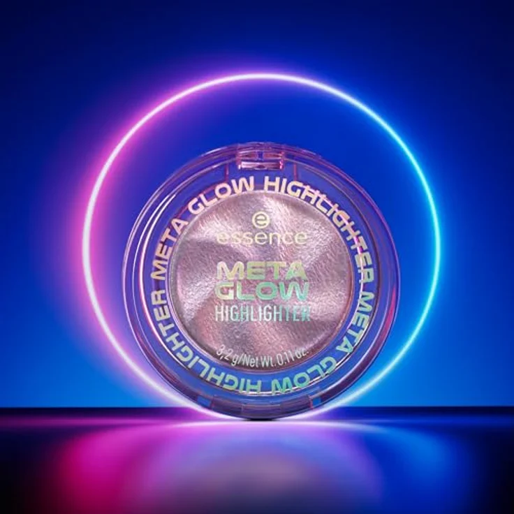essence META GLOW Highlighter, 3,2 g, veganer Highlighter für strahlenden Teint mit intensivem Glow – Bild 4