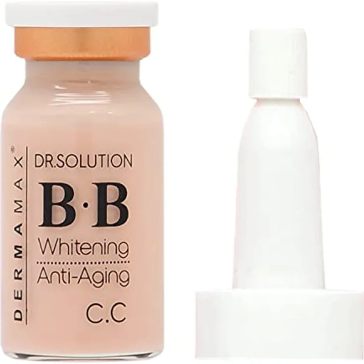 P-Beauty Cosmetic Accessories DERMAMAX BB Serum Glow, Ampullen für Mikroneedling und Dermaroller, hocheffizientes Anti-Aging Serum, No. 21 | No. 23 | C.C | Pink | Choko | Camel | Peach, jeweils 8ml
