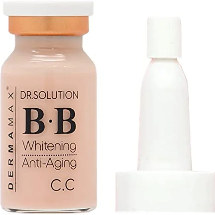 P-Beauty Cosmetic Accessories DERMAMAX BB Serum Glow, Ampullen für Mikroneedling und Dermaroller, hocheffizientes Anti-Aging Serum, No. 21 | No. 23 | C.C | Pink | Choko | Camel | Peach, jeweils 8ml – Bild 1