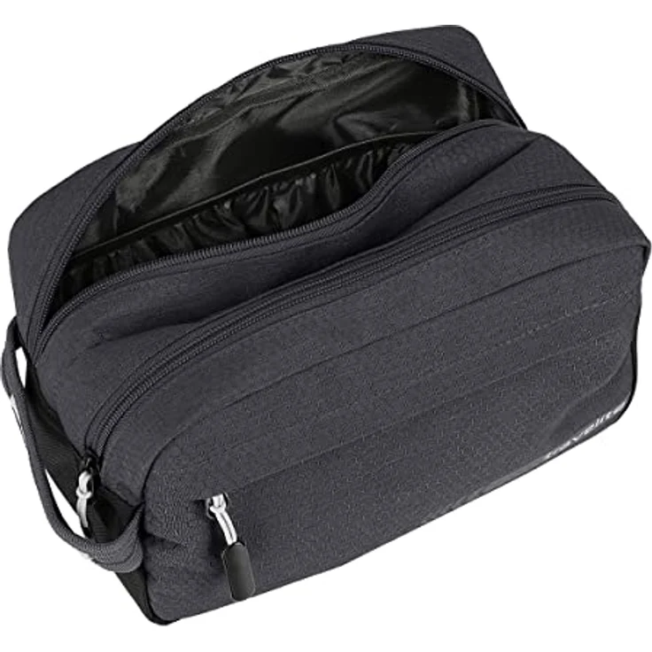 travelite Handgepäck Kosmetiktasche, Gepäck Serie KICK OFF: Praktische Kulturtasche für Urlaub und Sport, 006920-04, 26 cm, 5 Liter, anthrazit (grau) – Bild 5