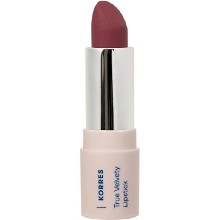 KORRES True Velvety Lipstick Plum Rose 25, rose Lippenstift mit intensiver Farbe, cremiger Textur & semi-mattem Finish, vegan, 3g – Bild 1