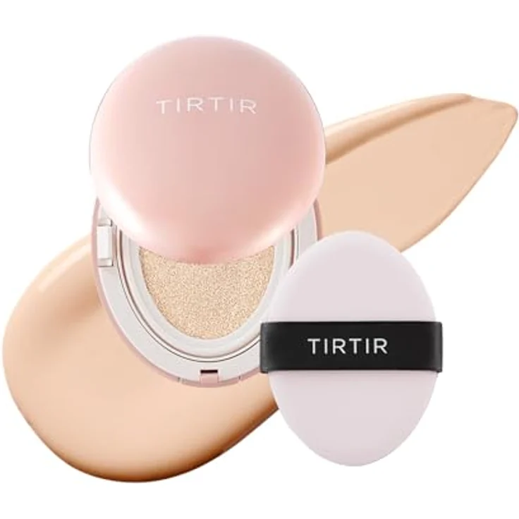 TIRTIR Mask Fit Aura Cushion Mini, mattierendes Make-up im Schwämmchen, Farbton 13N Fair Ivory, 4.5 g – Bild 1