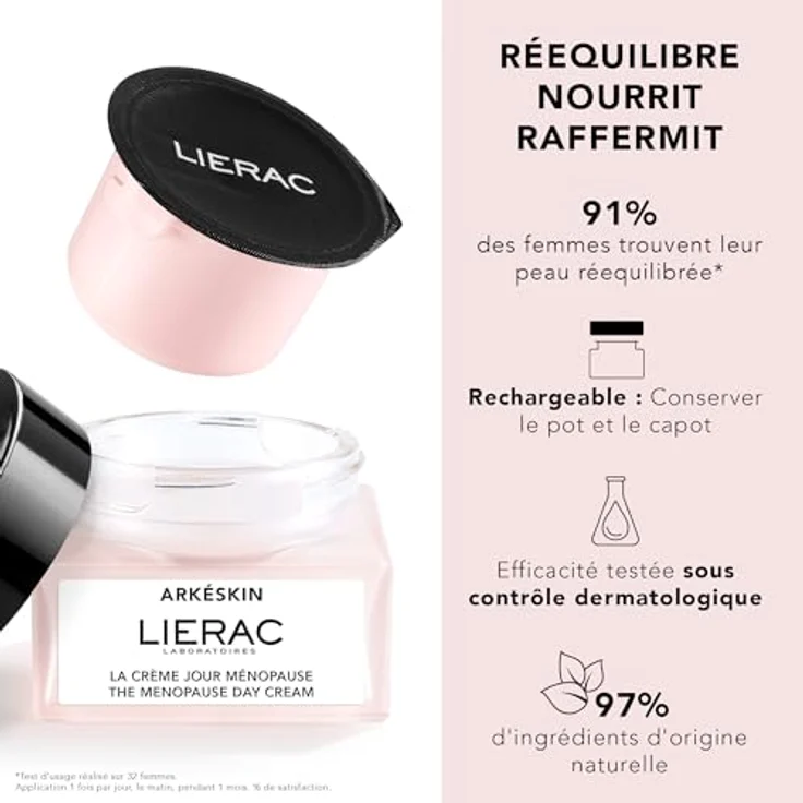 Lierac Arkeskin The Menopause Day Cream Refill 50 ml, Gesichtscreme für den täglichen Gebrauch – Bild 2