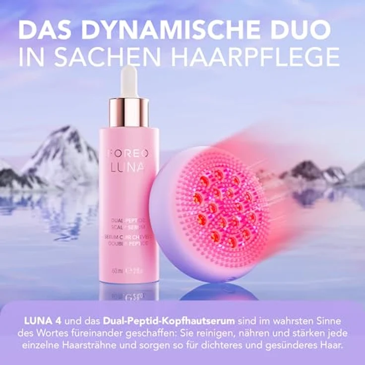 Foreo LUNA 4, Haar-Kopfmassagebürste mit LED-Technologie für Damen, 110 g – Bild 4