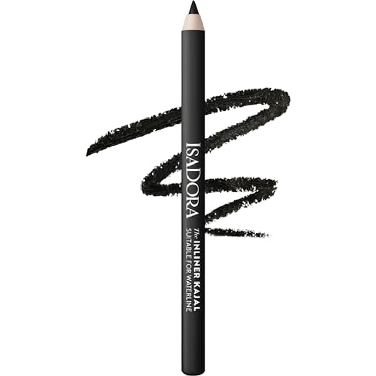 IsaDora The Inliner Kajal Eyeliner, hochpigmentierter Eyeliner für die Wasserlinie, 1,1 g, Farbe: Schwarz – Bild 1