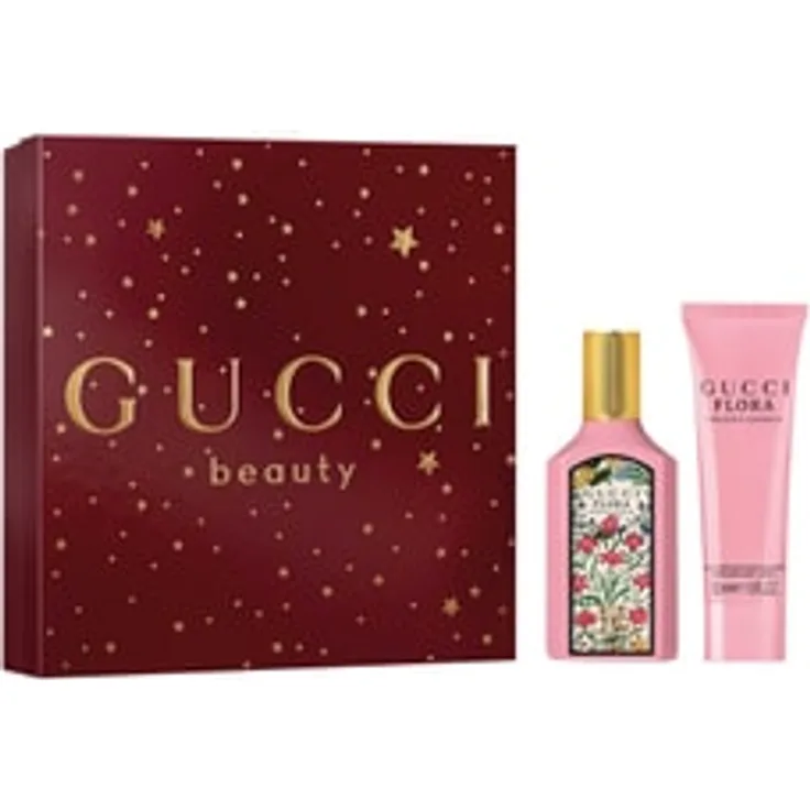Gucci Flora by Gucci Gorgeous Gardenia EdP 50 ml, Damen-Duftset mit parfümierter Bodylotion, Edition 2025