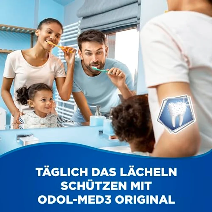 Odol-med 3 Original mit Fluorid, 75 ml, für saubere und gesunde Zähne – Bild 4