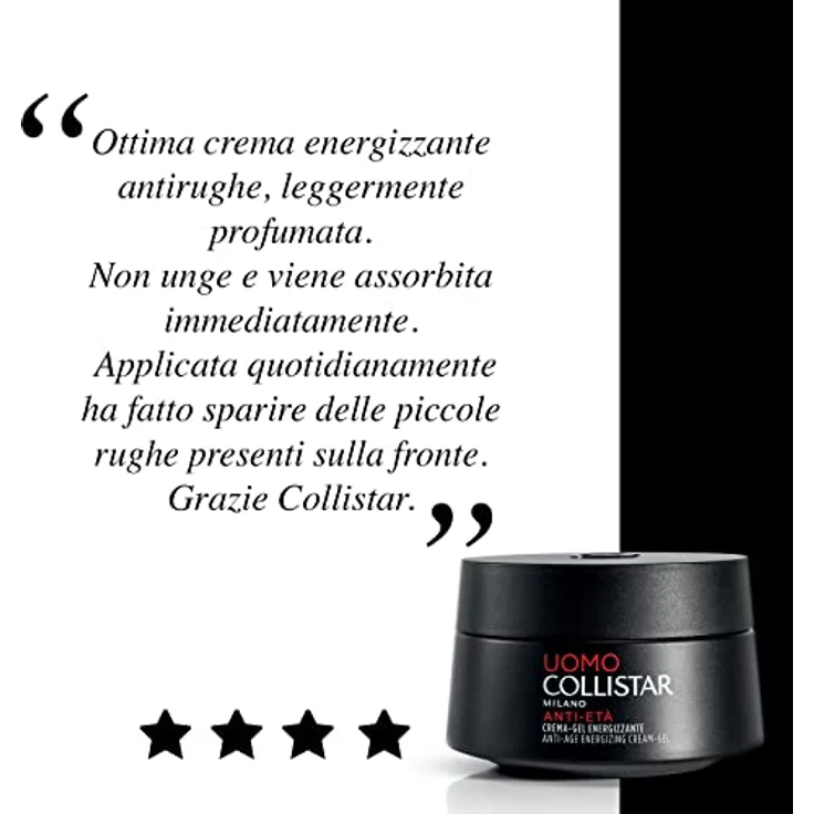Collistar belebendes Creme-Gel aus der Männerserie, Anti-Falten- und Anti-Müdigkeits-Wirkung, frisches Creme-Gel, 50ml – Bild 5