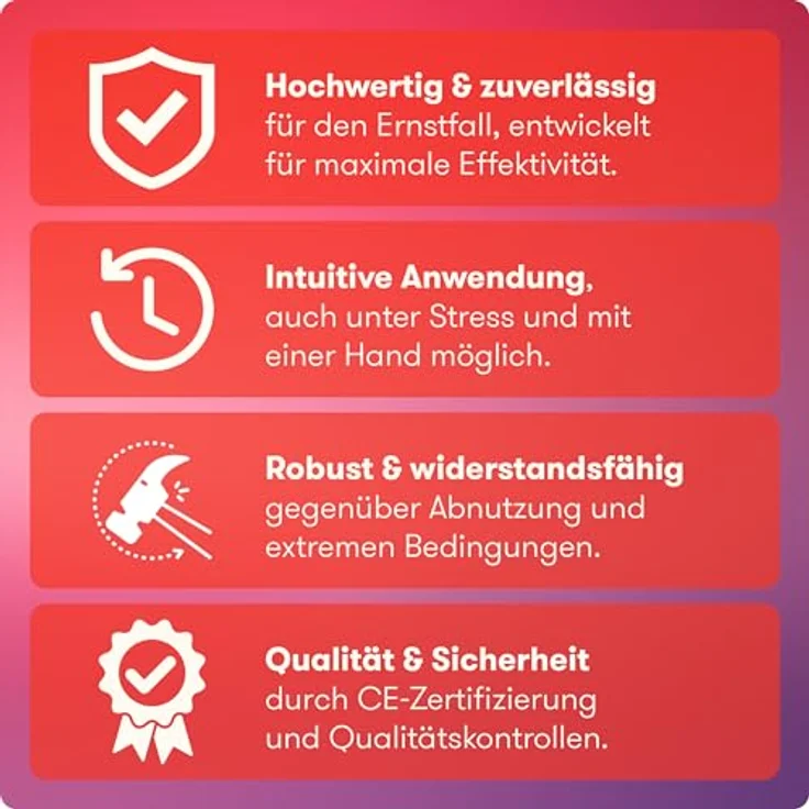Purahelp Erste-Hilfe-Set Tourniquet, 2 Stück, robuster Druckverband mit Schnellverschlusssystem und Aluminiumstab, kompakte Größe für den Notfalleinsatz – Bild 5