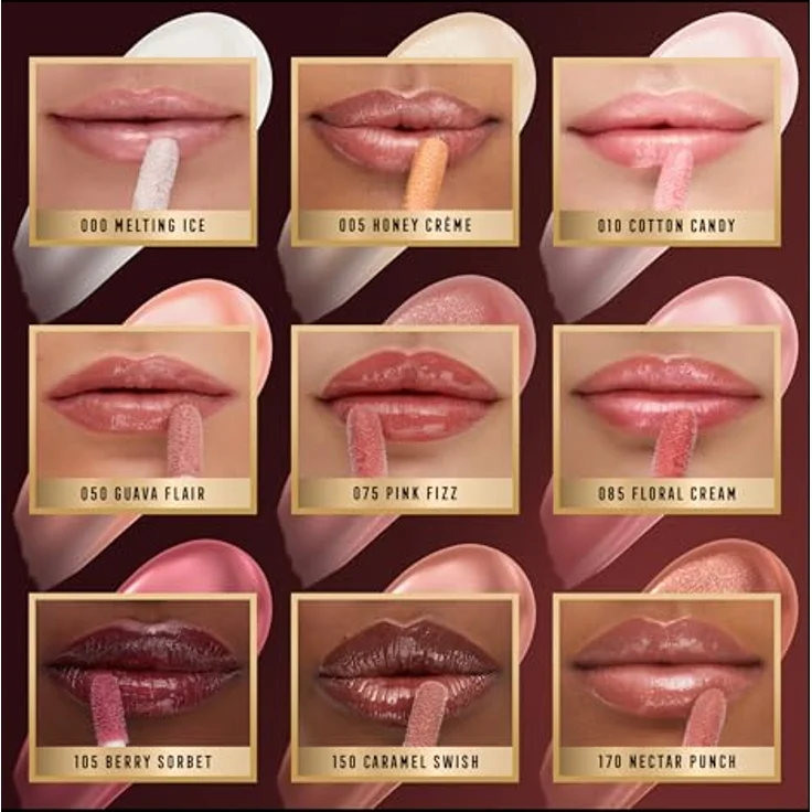 Max Factor 2000 Calorie Lip Glaze, brillanter Farbglanz, auffüllender Effekt, vegane Formel, 005, Honey Crème, 4,4 ml – Bild 5