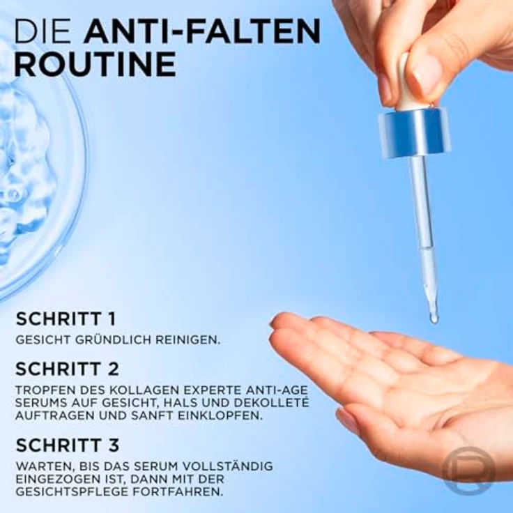 L’Oréal Paris Kollagen Experte Anti-Age Serum, Milderung von Falten mit Vitamin C, 30 ml – Bild 5