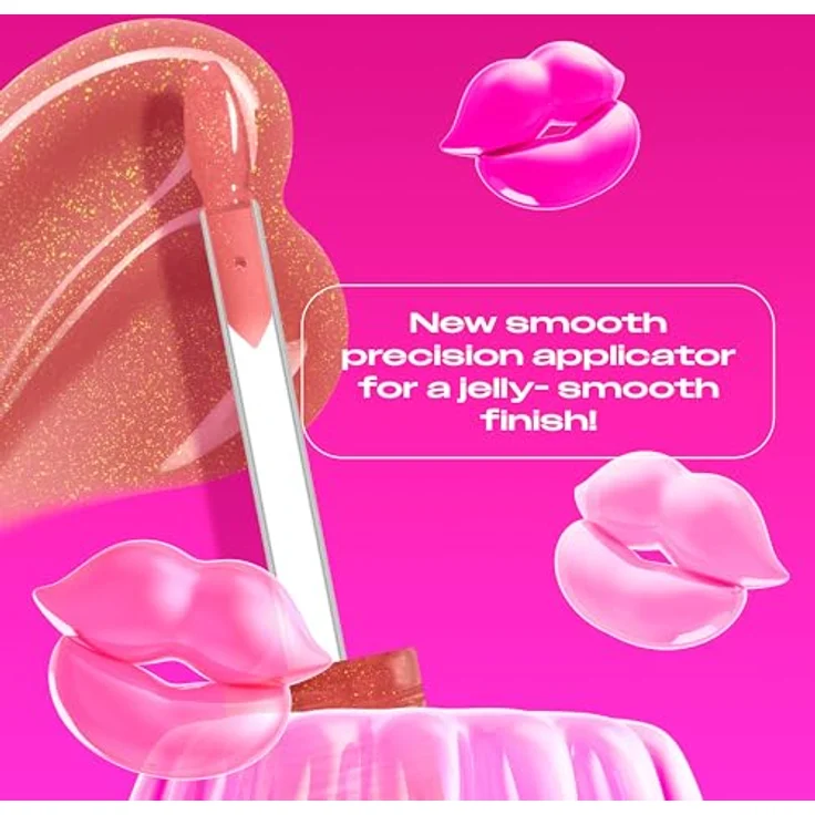 NYX Professional Makeup Jelly Job Peptide Infused Jelly Gloss Lipgloss 8 ml, Farbe 05 - HONEY ITS JELLY, hoher Glanz und pflegende Formel – Bild 4