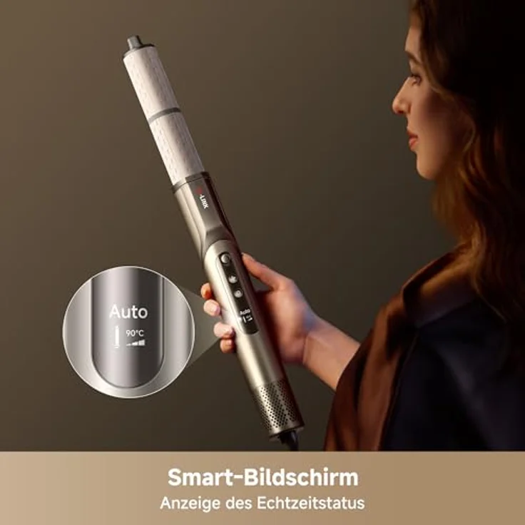 DREAME Dazzle, Haartrockner mit intelligenten Düsenerkennung, 5 Aufsätzen, 110.000 U/min Motor, Smart-Display, 300 Mio. negative Ionen, 3 Modi, abnehmbare Lufteintrittsöffnung – Bild 4