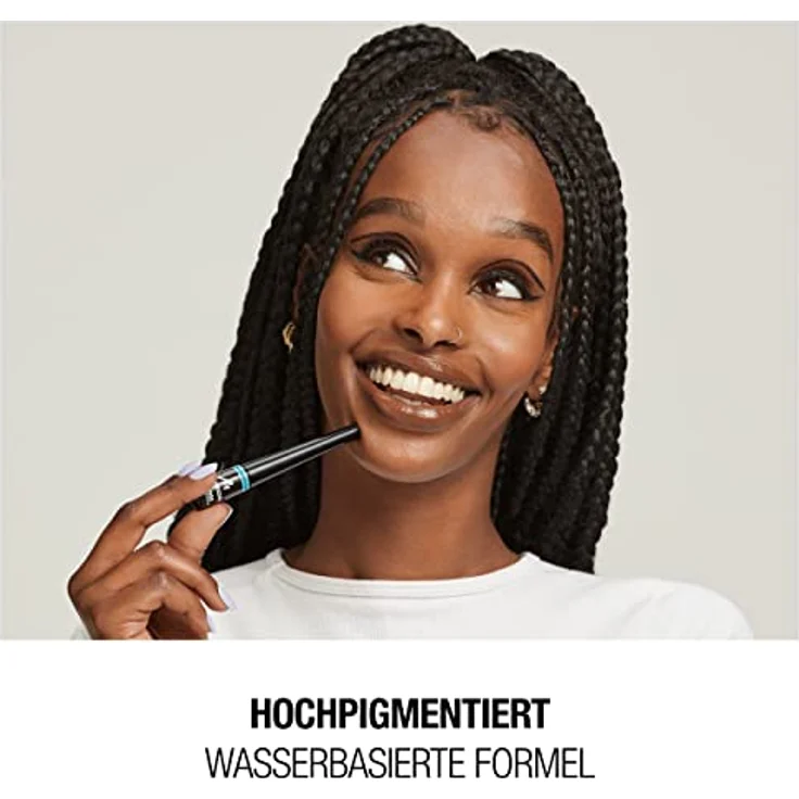 Manhattan Eyemazing Dip Eyeliner Fb. 001 Black, hochpigmentierter, wischfester Eyeliner mit matt-schwarzem Finish, 7ml – Bild 3