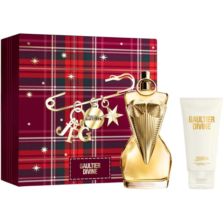 Jean Paul Gaultier Gaultier Divine Geschenkset, Damen-Duftset mit 100 ml Eau de Parfum und 75 ml Bodylotion