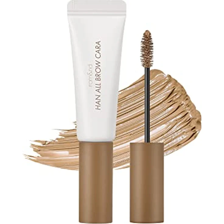 rom&nd HAN ALL BROW CARA, Augenbrauenfarbe, waterproof, matte Finish, langanhaltend, voluminisierend, Farbe 04 MERRY BLONDY, 9g – Bild 1
