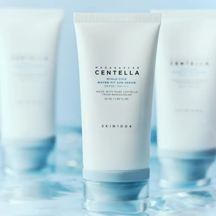 SKIN1004 Madagascar Centella Hyalu-cica Water-Fit Sun Serum - Koreanischer Blocker mit Centella und Hyaluronsäure, 50 ml, für Babys – Bild 3
