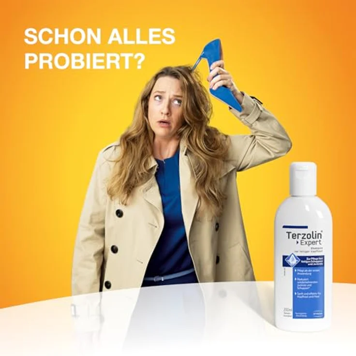 Terzolin Expert Shampoo gegen fettige Kopfhaut & Juckreiz, mit Crinipan PMC green, feuchtigkeitsspendend, 200 ml – Bild 3
