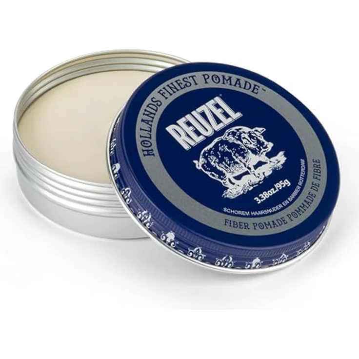 Reuzel Fiber Pomade, Haarpomade für Herren, 95 g, langanhaltende Fixierung, leicht auswaschbar, gesunder Glanz, Textur und Form – Bild 1