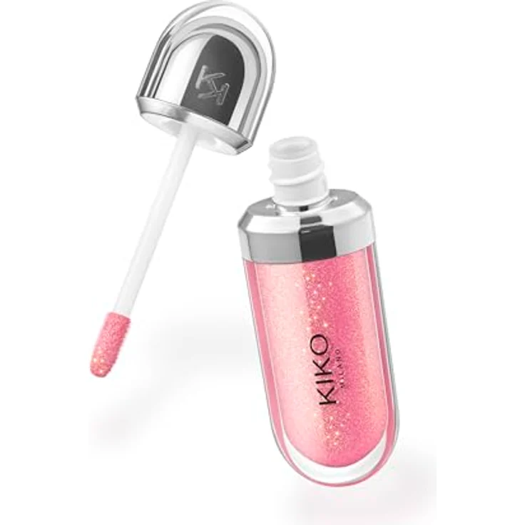 KIKO Milano 3D Hydra Lipgloss 6,5 ml - SPARKLING HIBISCUS PINK, brillantes Finish mit 3D-Effekt und pflegender Textur – Bild 3