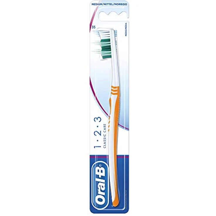 Oral-B 1,2,3 Classic Care 35 mittel Kurzkopf 1 St Zahnbürste – Bild 2