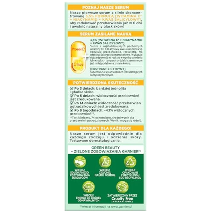 Garnier Vitamin C Serum, Aufhellendes Gesichtsserum mit Niacinamid und Salicylsäure, 30 ml – Bild 4