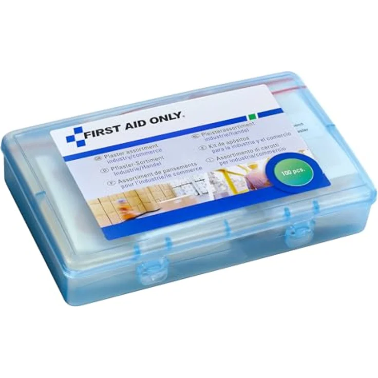 First Aid Only Pflaster-Sortiment Industrie-Handel, verschiedene Größen und Ausführungen, 100 Stück, P-10023 – Bild 2
