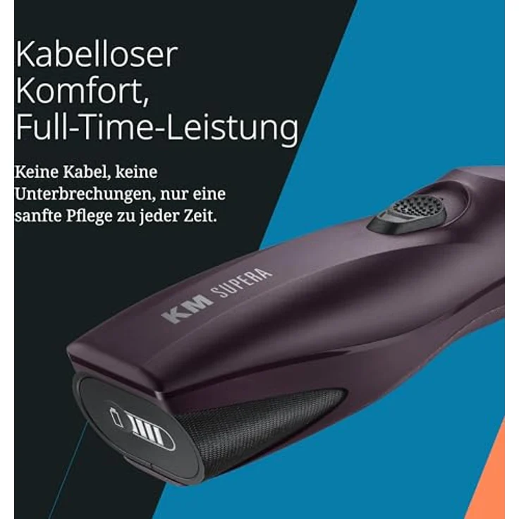Wahl KM Supera Hundehaarschneider, professioneller Haarschneider mit 2 Geschwindigkeitsfunktionen und austauschbaren Batterien – Bild 4