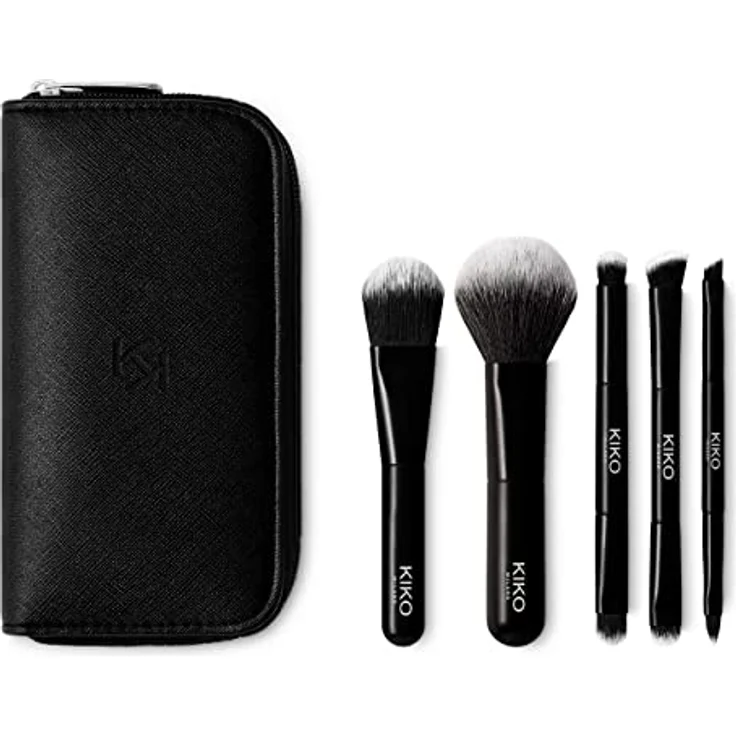 KIKO Milano Travel Brush Set | Reise-Pochette Mit 5 Professionellen Pinseln – Bild 1