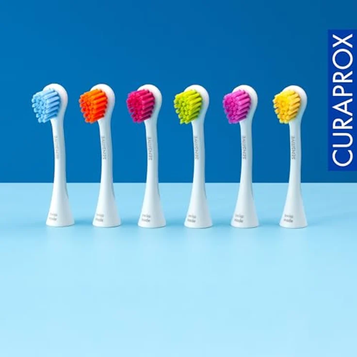 Curaprox Hydrosonic Sensitive, Ersatzkopf für Zahnbürsten, 2 St., weiche Borsten für sanfte Mundpflege – Bild 9